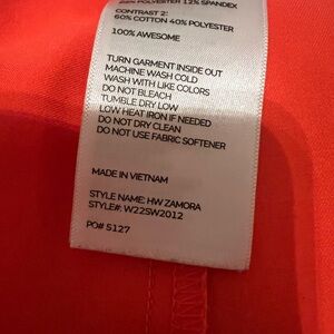 Figs HW Zamora XL fiery coral- limited edition color